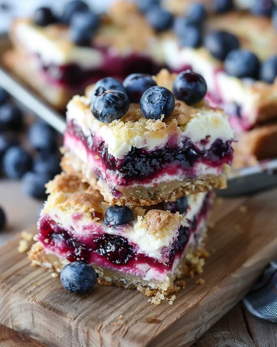 Blueberry Cream Cheese Bars: Easy Indulgence for Home Bakers