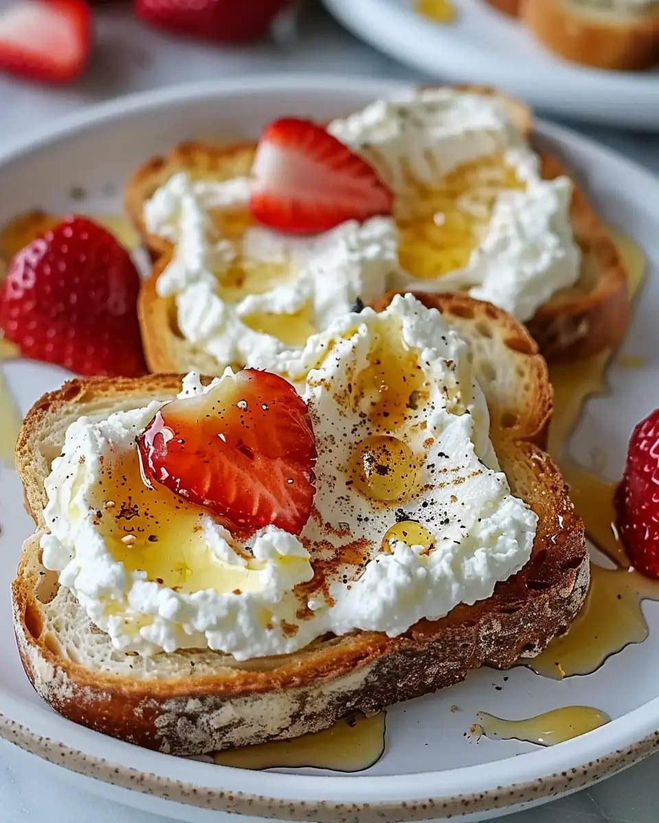 Whipped Ricotta Honey Toast: The Best Easy Breakfast Delight
