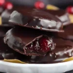 Dark Chocolate Covered Cranberry Sauce Bites