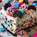 No-Bake Funfetti Oreo Icebox Cake