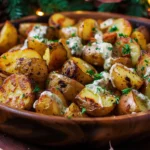 Creamy Mustard Roasted Potatoes