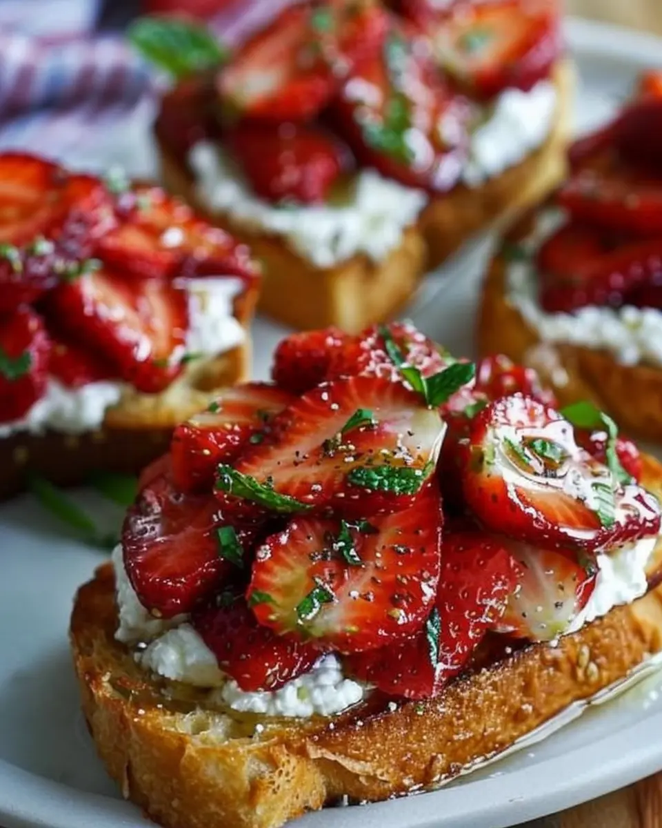 Roasted Strawberry Whipped Ricotta Toast: A Blissful Breakfast Delight