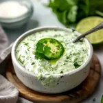 Creamy Cilantro Garlic Sauce With Jalapeños & Limes