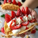 Strawberry Cake Taco