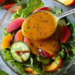 Peach Honey Dijon Balsamic Vinaigrette: Sweet Summer Delight
