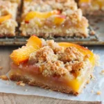 Peaches and Cream Crumble Bars