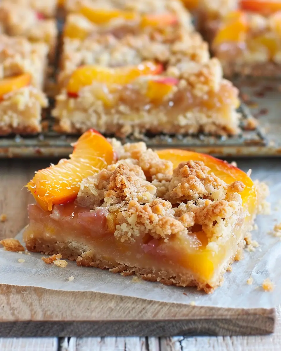 Peaches and Cream Crumble Bars: The Best Summer Treat You’ll Love