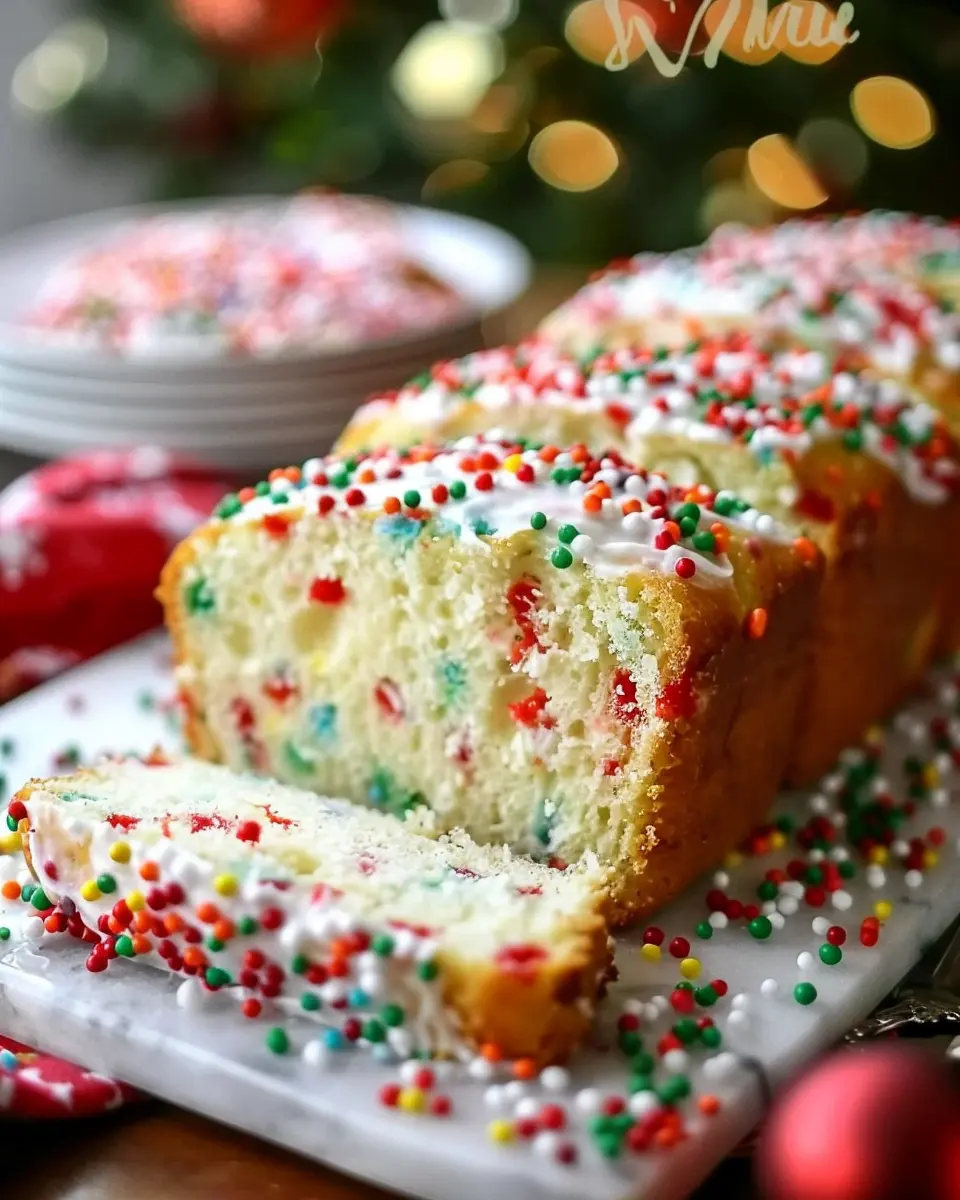 Christmas Sprinkle Buttermilk Bread: The Best Moist Holiday Treat