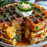 Cheddar Jalapeño Cornbread Waffles: A Flavorful Twist on a Classic