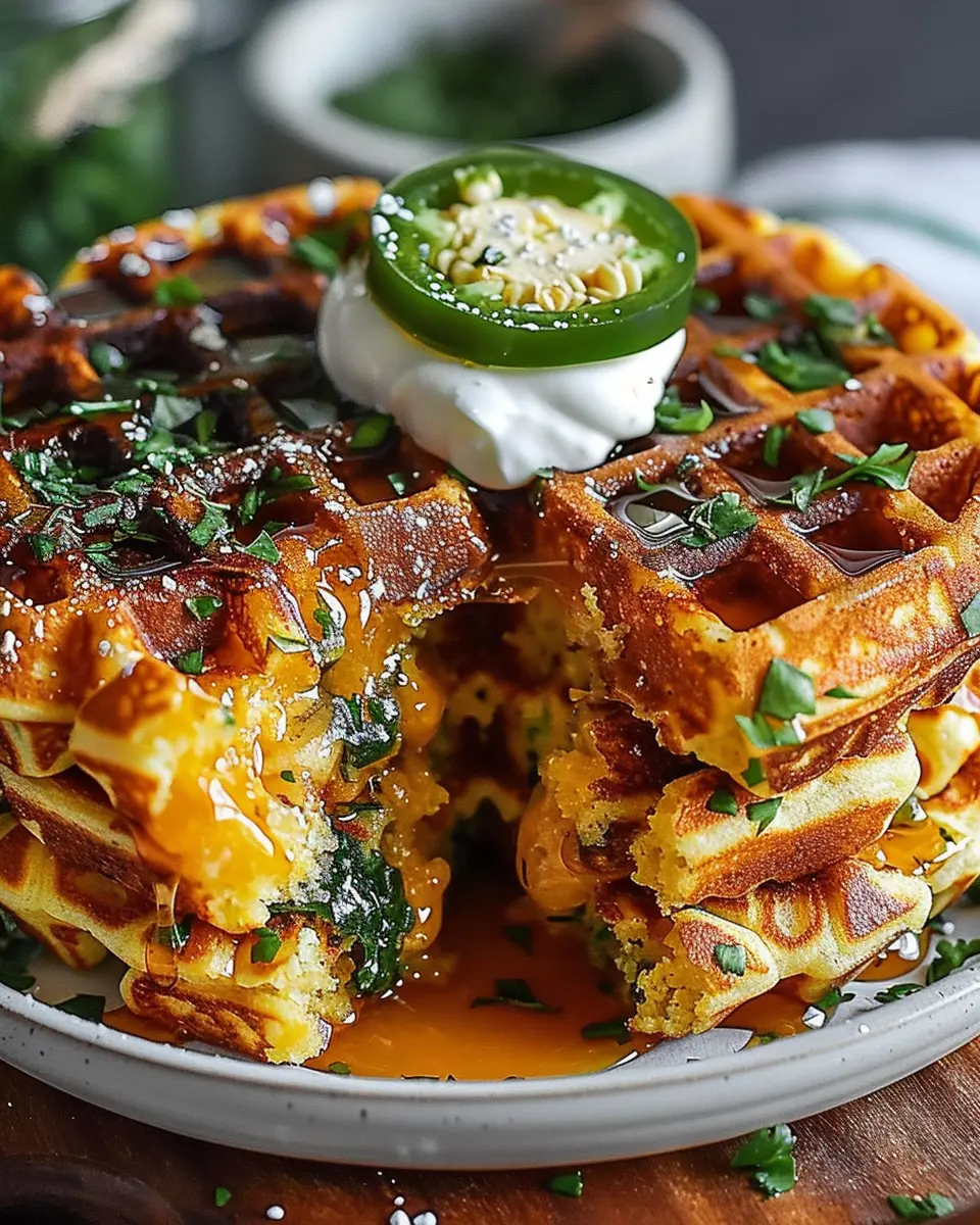 Cheddar Jalapeño Cornbread Waffles: A Savory Twist You’ll Love