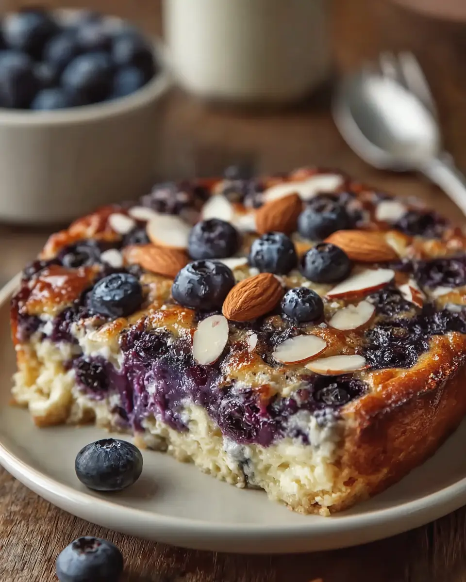 Blueberry Almond Cottage Cheese Breakfast Bake: A Healthy Delight