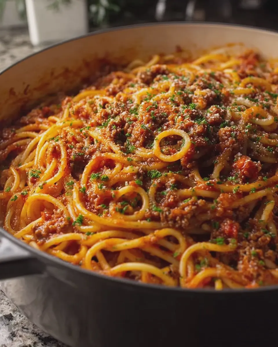 One Pot Spaghetti With Meat Sauce: Easy Comfort Food Delight