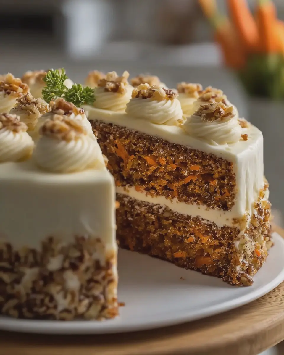Classic Carrot Cake: Indulgent Recipe with Cream Cheese Frosting