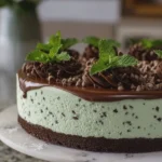 No-Bake Mint Chocolate Cheesecake