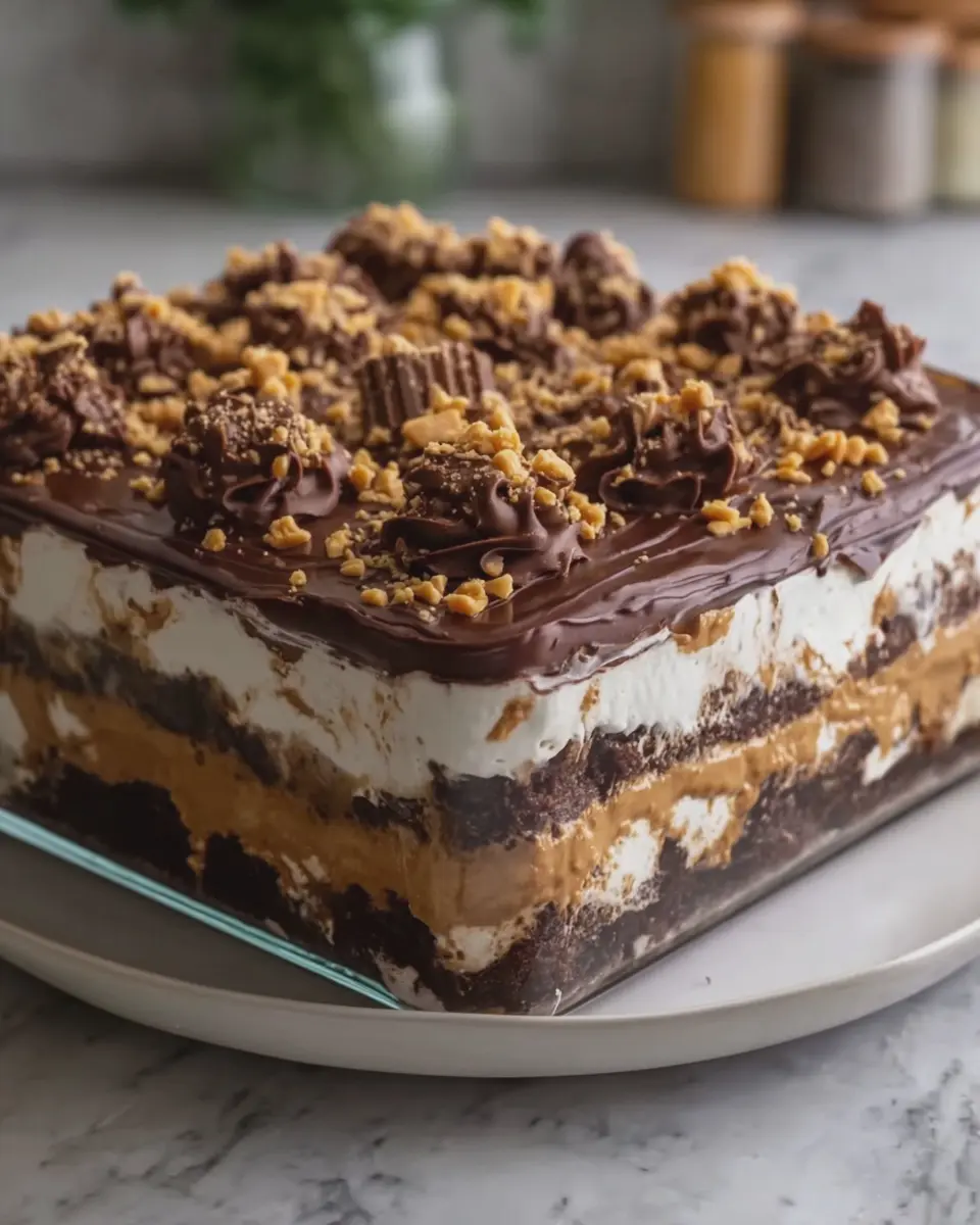 No-Bake Chocolate Peanut Butter Lasagna: The Best Indulgent Treat
