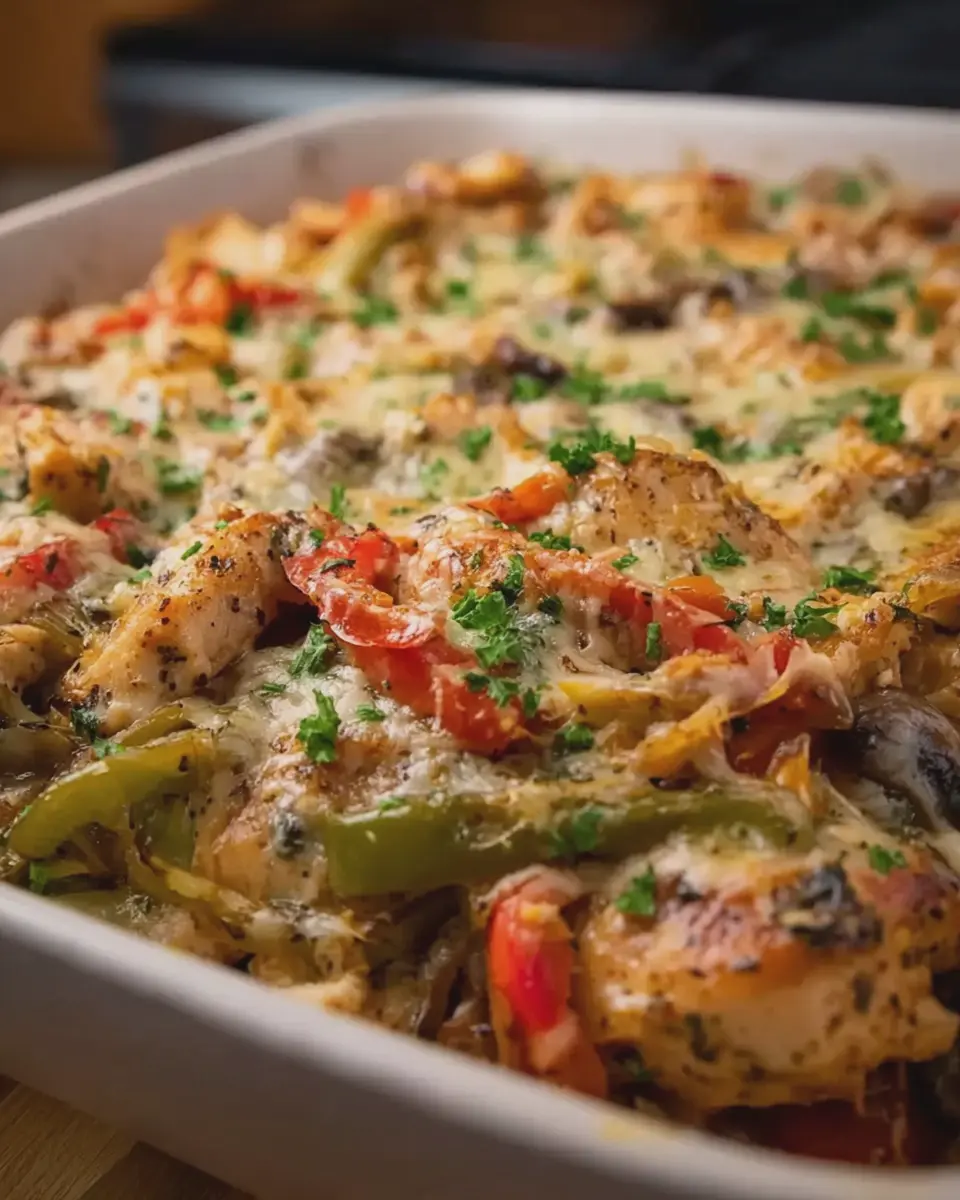 High-Protein Philly Cheesesteak Casserole with Turkey Bacon Delight