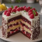 Lemon Raspberry Layer Cake