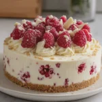 No-Bake Raspberry White Chocolate Cheesecake