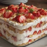 No-Bake Strawberry Shortcake Icebox Cake