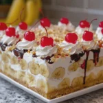No-Bake Banana Split Dessert