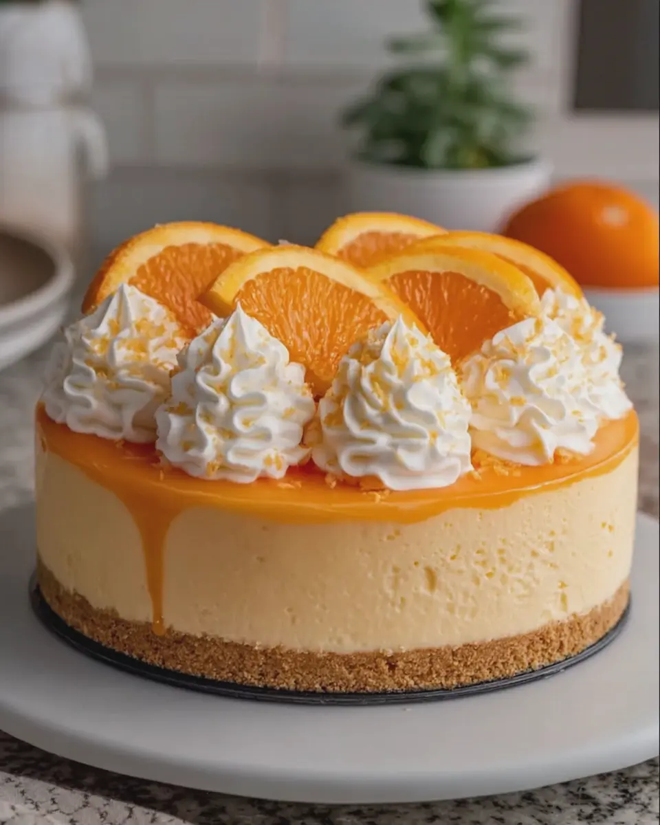 No-Bake Orange Creamsicle Cheesecake: The Best Summer Delight
