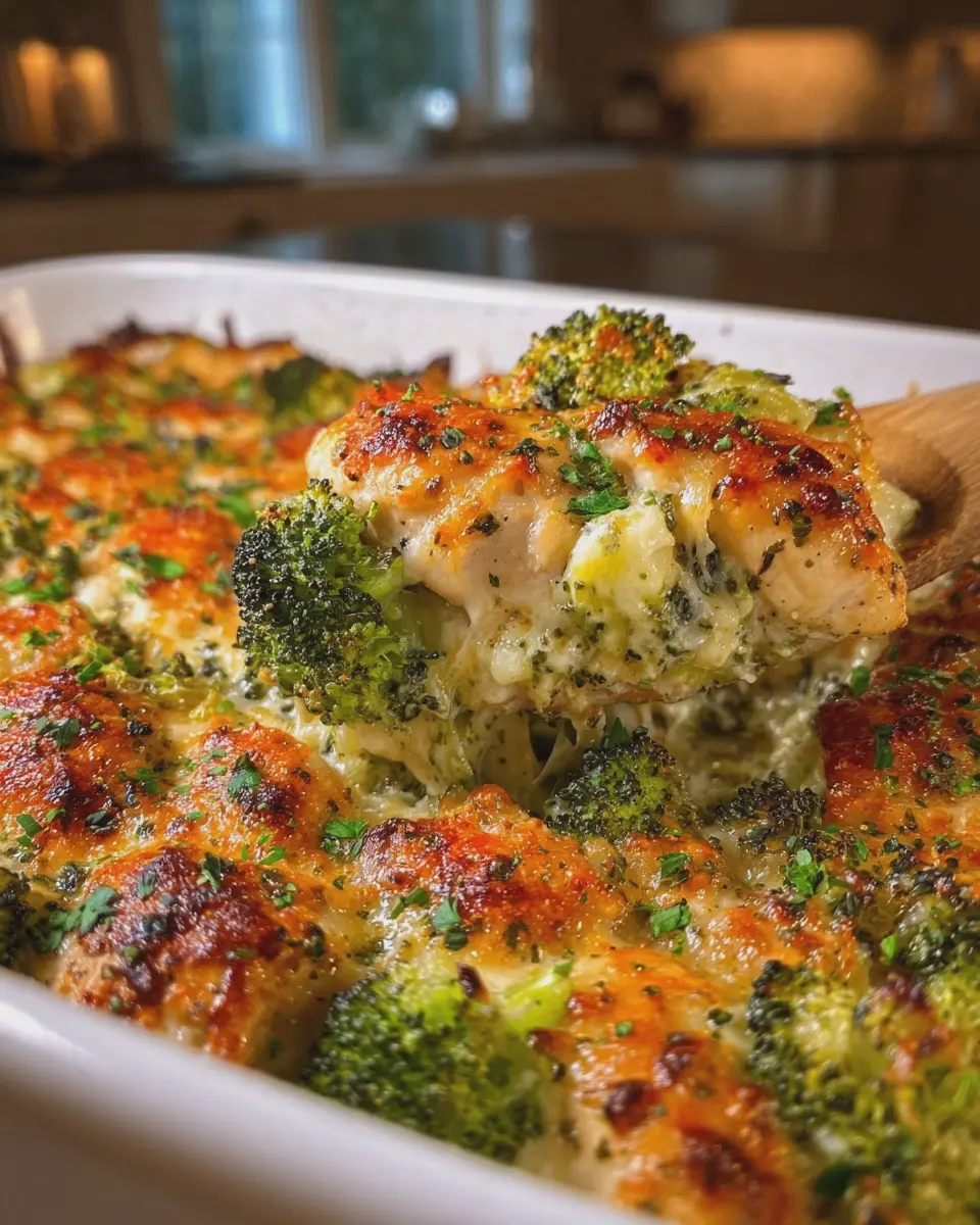 Garlic Parmesan Chicken and Broccoli Bake: Easy Family Delight