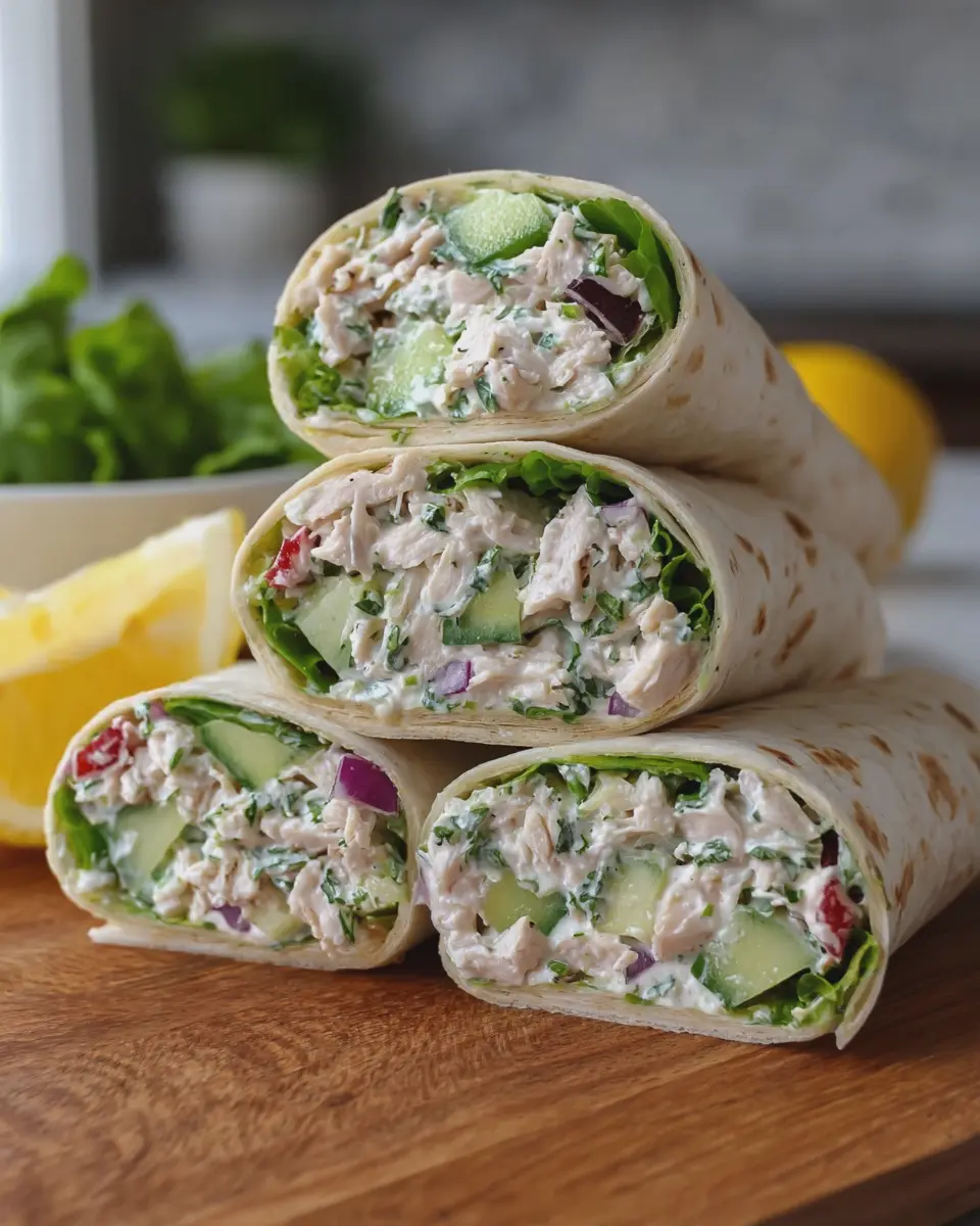 Greek Yogurt Chicken Salad Wraps: Easy and Wholesome Delight