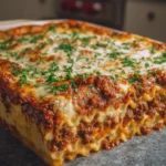 Creamy Cottage Cheese Beef Lasagna