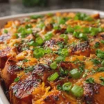 High-Protein BBQ Chicken Sweet Potato Casserole