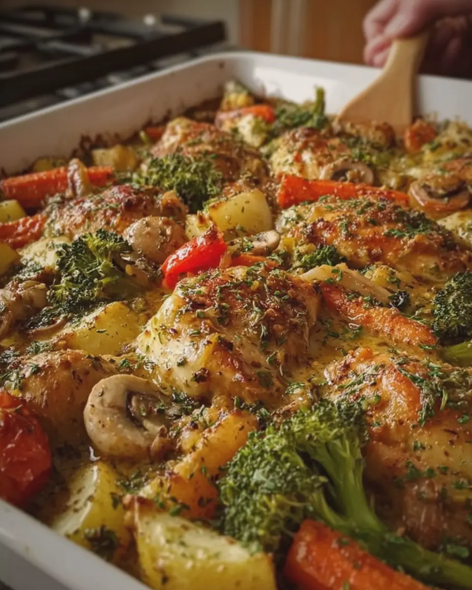 Honey Mustard Chicken Veggie Bake: Easy, Delicious Family Dinner