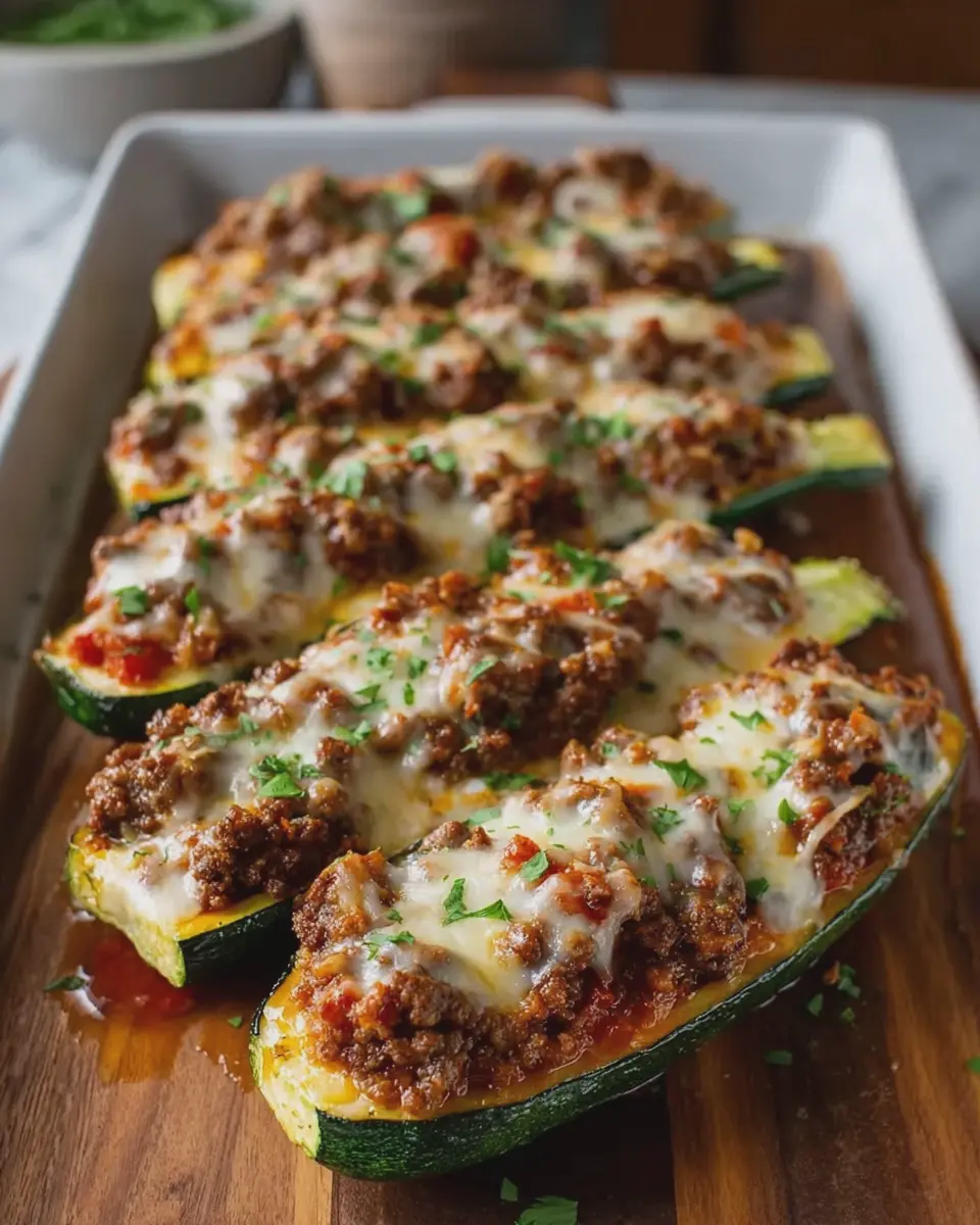 Beef Stuffed Zucchini Boats: A Juicy and Easy Weeknight Delight