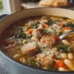 High-Protein Chicken Sausage & White Bean Soup
