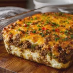 39g Protein Cheesy Philly Cheesesteak Cottage Cheese Bake