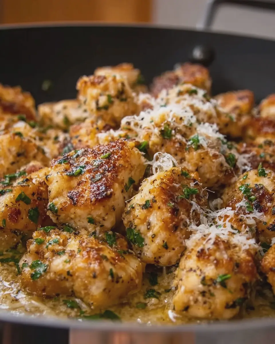 Garlic Butter Parmesan Chicken Bites: Easy, Delicious Comfort Food
