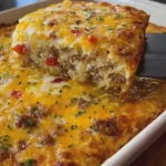 Rotel Sausage Cream Cheese Hash Brown Casserole