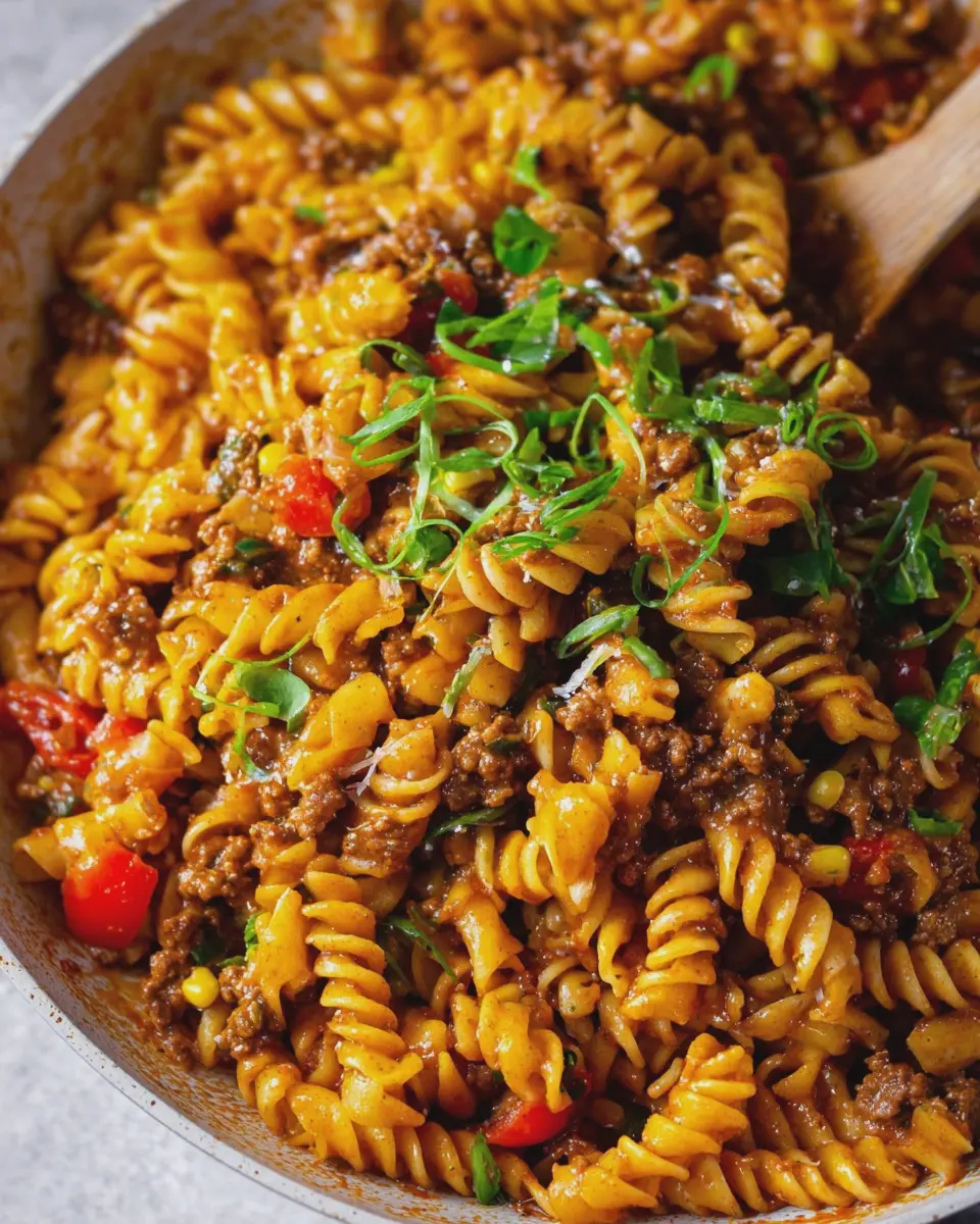 One-Pot Beef Taco Pasta: Easy Family Meal for Busy Nights