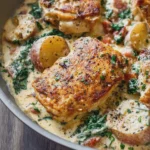Creamy Garlic Parmesan Chicken & Potatoes