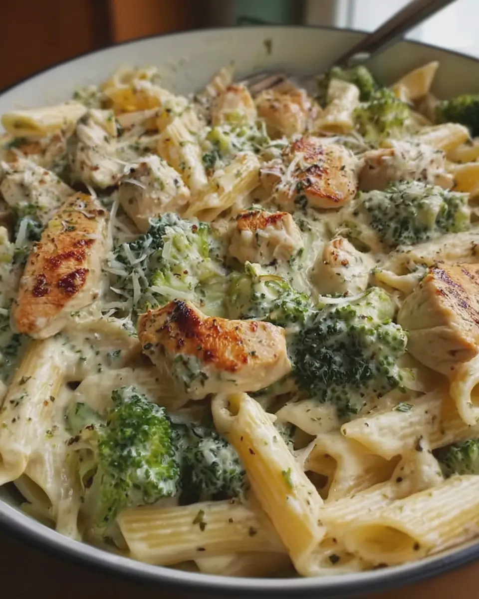 Garlic Tuscan Penne with Chicken: Indulgent Creamy Delight
