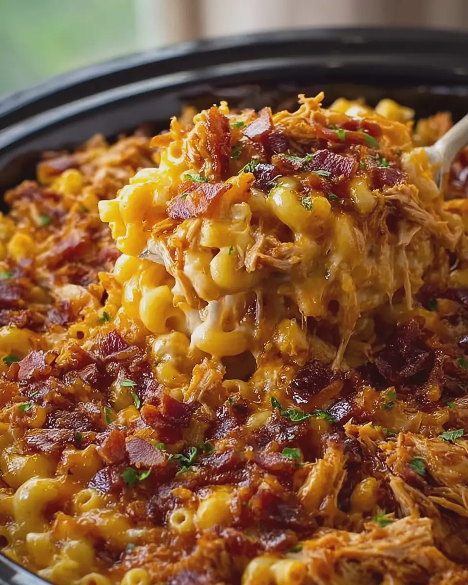 Slow Cooker Smoky BBQ Chicken Mac and Cheese: Indulgent Comfort Food