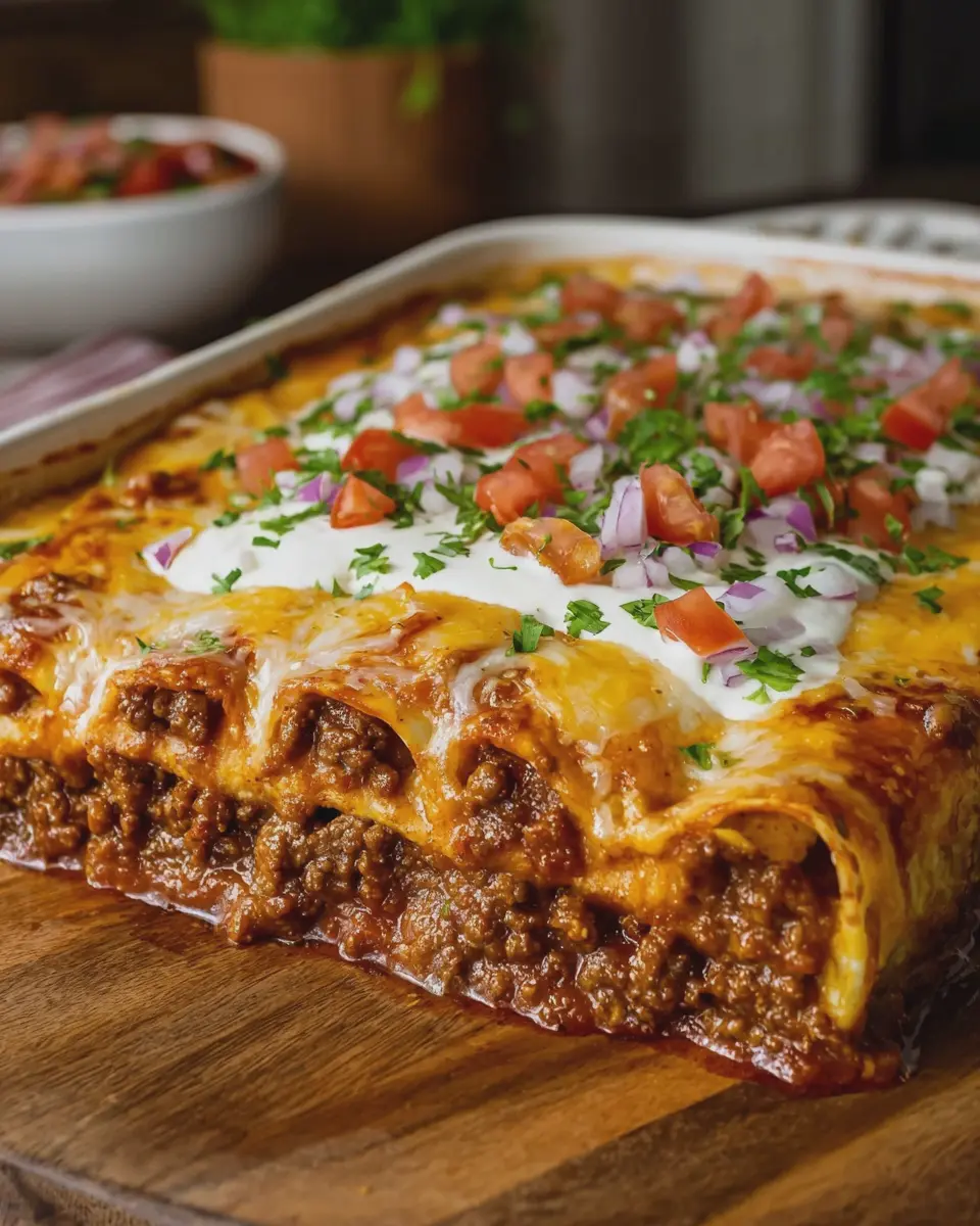 Pizza Enchiladas Ground Beef: Easy, Cheesy Comfort Food Delight