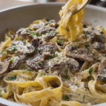 15 Minute Creamy Mushroom Pasta