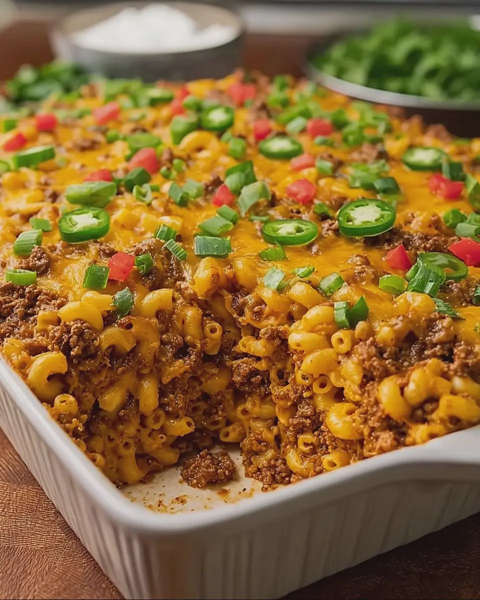 Crispy Beef Taco Mac and Cheese Bake: A Comforting Family Feast