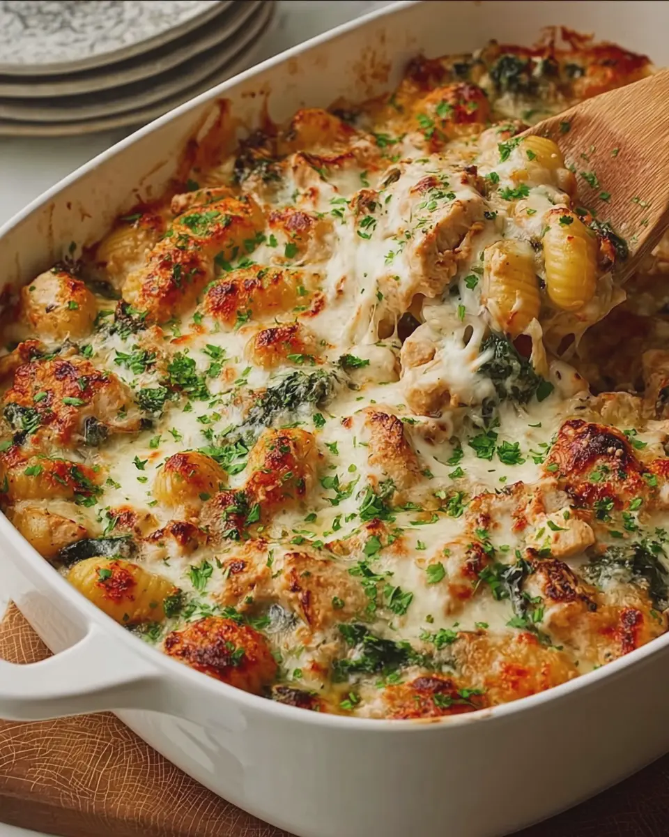 Creamy Chicken Florentine Gnocchi Bake: A Cozy Comfort Dish