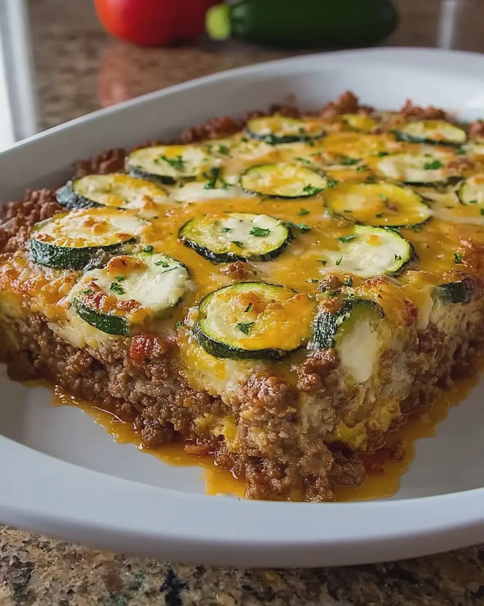 Zucchini Hamburger Casserole: Easy Turkey Bacon Delight for All