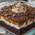 Chocolate Caramel Poke Cake