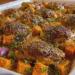 Honey Mustard Chicken & Sweet Potato Bake
