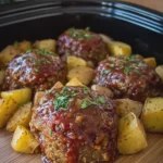 Slow Cooker Mini Meatloaves and Potatoes
