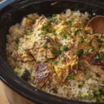 Chicken and Rice in Crockpot