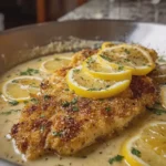 Crispy Chicken Francese with Lemon Parmesan Sauce