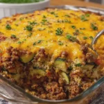 Million Dollar Cheesy Zucchini Ground Beef Bake